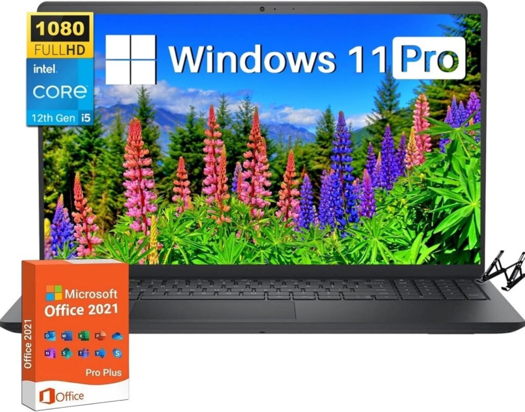 Dell Inspiron 15 3520 Laptop – for Business and Student, 15.6″ FHD WVA Display, 12th Gen Intel Core i5-1235U, 16GB RAM, 512GB SSD, Intel UHD Graphics, Wi-Fi 6, HDMI, Windows 11 Home, Laptop Stand Dell Inspiron 15 3520 Laptop – for Business and Student, 15.6″ FHD WVA Display, 12th Gen Intel Core i5-1235U, 16GB RAM, 512GB SSD, Intel UHD Graphics, Wi-Fi 6, HDMI, Windows 11 Home, Laptop Stand