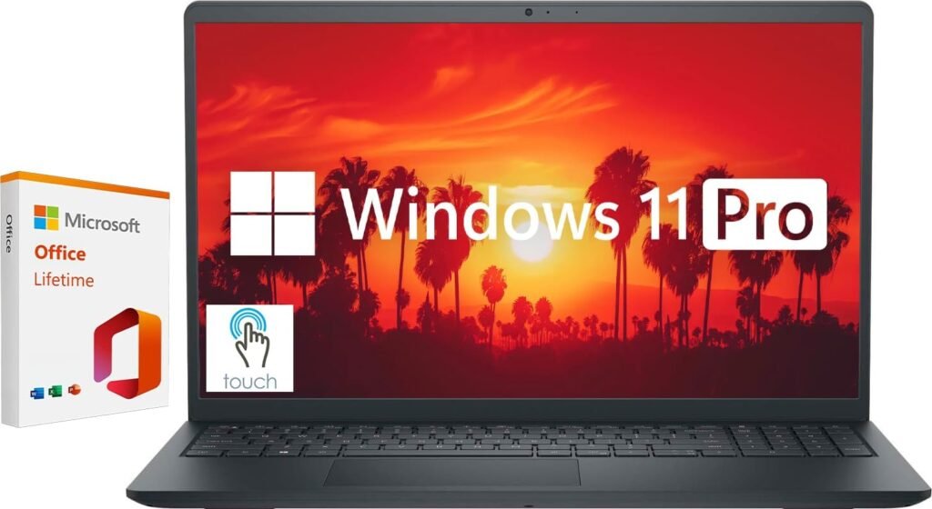 Dell ‎Inspiron ‎15.6″ Touchscreen Laptop Computer, Windows 11 Pro Laptop 32GB RAM 1TB SSD, Intel Core i5-1155G7 Processor, FHD ‎1920 x 1080 LED Display, Microsoft Office Lifetime License, Carbon Black