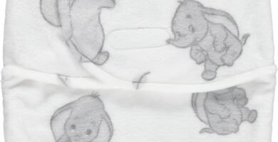 Disney Dumbo Single Ply Baby Swaddle Sack, Easy Wrap Newborn Infant Swaddling Blanket, Soft Comfort Swaddler, Sleep/Hospital Swaddles for Newborns