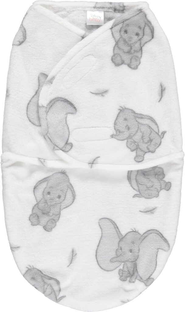 Disney Dumbo Single Ply Baby Swaddle Sack, Easy Wrap Newborn Infant Swaddling Blanket, Soft Comfort Swaddler, Sleep/Hospital Swaddles for Newborns Disney Dumbo Single Ply Baby Swaddle Sack, Easy Wrap Newborn Infant Swaddling Blanket, Soft Comfort Swaddler, Sleep/Hospital Swaddles for Newborns