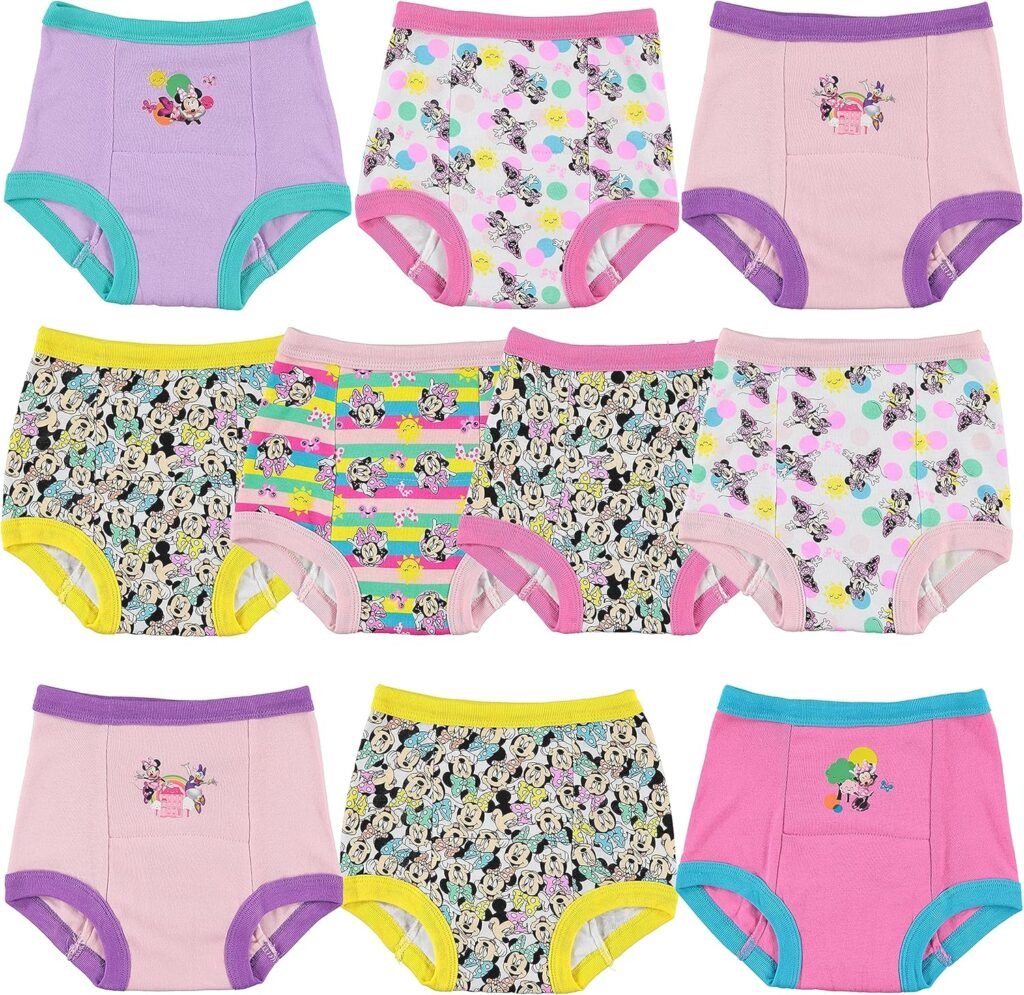 Disney Girls Minnie Mouse Potty Training Pants 3-pk, 7-pk, 10-pk in Sizes 18m, 2t, 3t & 4t Disney Girls Minnie Mouse Potty Training Pants 3-pk, 7-pk, 10-pk in Sizes 18m, 2t, 3t & 4t