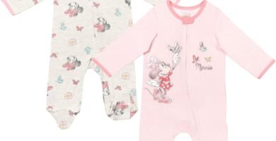 Disney Mickey Mouse Baby Boys 2 Pack Sleep N Play Fleece Zip-Up Gray