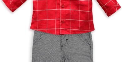 Disney Mickey Mouse Holiday Shirt and Pant Set for Baby, Size 6-9 Months