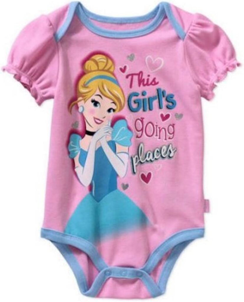 Disney Princess Cinderella Assorted Baby Girls Bodysuit Dress Up Outfit