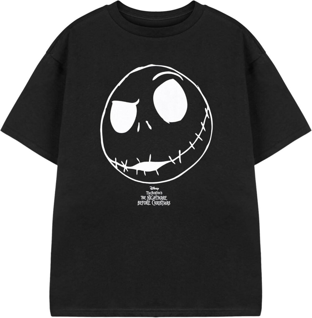 Disney The Nightmare Before Christmas Kids Graphic Tee | Short Sleeve T-Shirt for Children Options| Tim Burton Movie Merchandise | Halloween Apparel Gift Disney The Nightmare Before Christmas Kids Graphic Tee | Short Sleeve T-Shirt for Children Options| Tim Burton Movie Merchandise | Halloween Apparel Gift