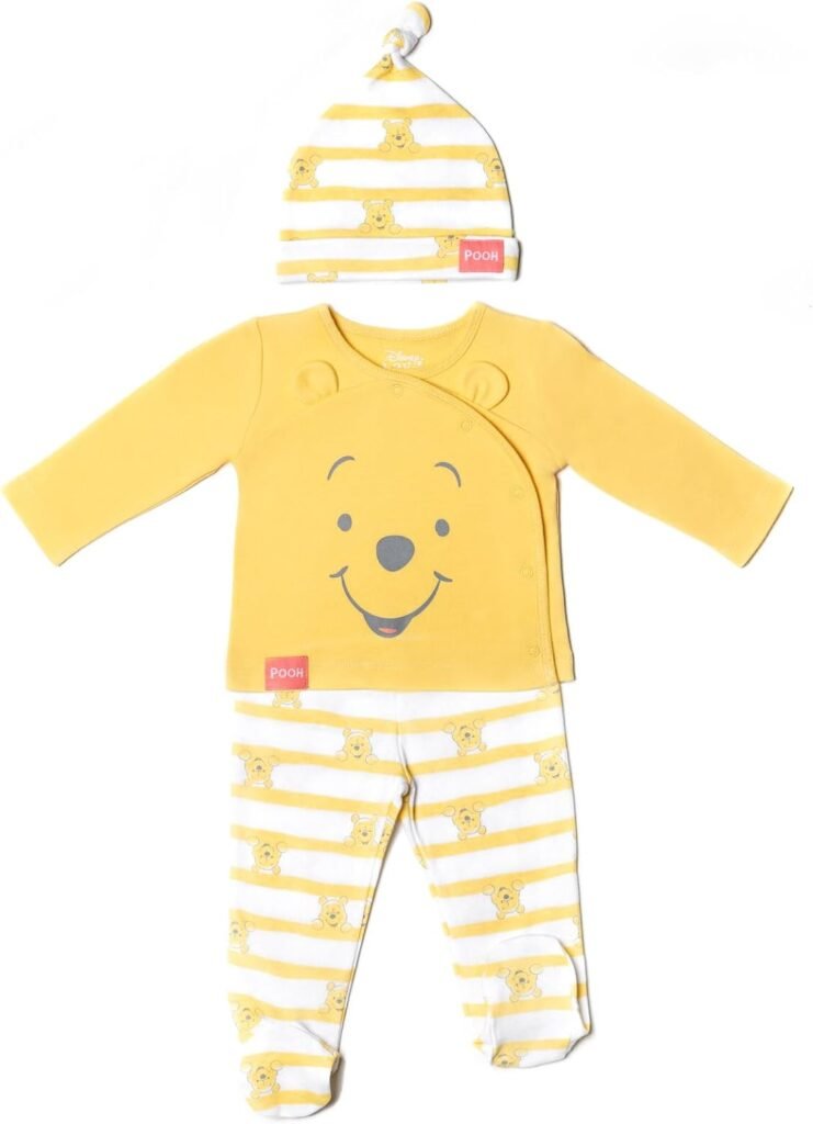 Disney Winnie the Pooh Tigger Baby Jacket Pants and Hat 3 Piece Outfit Set Newborn to Infant
