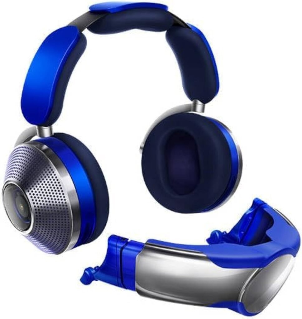 Dyson Zone WP01 Headphone, Air Purification, Advanced Noise Cancellation, Touch & Voice Control, Built-In Accelerometer, Beamforming & Noise-Cancelling Microphones, Ultra Blue/Prussian Blue | WP01