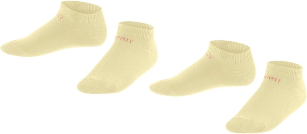 ESPRIT Unisex Kids Foot Logo 2-Pack K SN Cotton Low-Cut Plain 2 Pairs Trainer Socks
