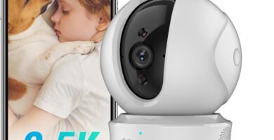 EZVIZ 4MP 2.5K Indoor Camera Wireless with App, Pet Baby Monitor, AI Human Shape Detection, 360 Pan Tilt, Auto Tracking, Motion Detection, 10M Night Vision, Siren, Two Way Talk, Alexa Google Control