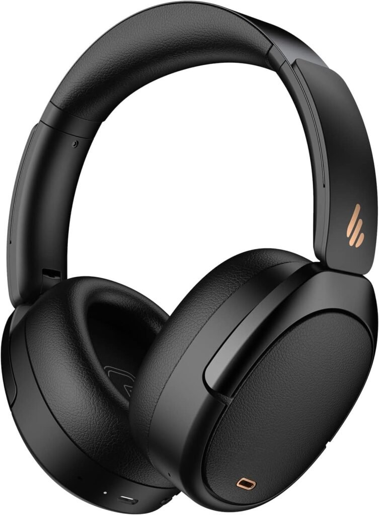 Edifier WH950NB Hybrid Active Noise Cancelling Headphones -LDAC Codec with Hi-Res Audio and Custom EQ via App After 55H Playtime with Foldable Wireless Over-Ear Bluetooth V5.3 Headphones – Black