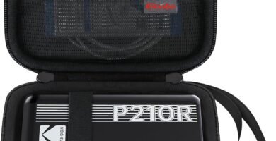 Elonbo Carrying Case for Kodak Mini 2 Retro 4PASS Portable Photo Printer, Digital Instant Print Camera Travel Bag Storage Holder, Mesh Pocket Fits Printing Paper, Cable, Black Elonbo Carrying Case for Kodak Mini 2 Retro 4PASS Portable Photo Printer, Digital Instant Print Camera Travel Bag Storage Holder, Mesh Pocket Fits Printing Paper, Cable, Black