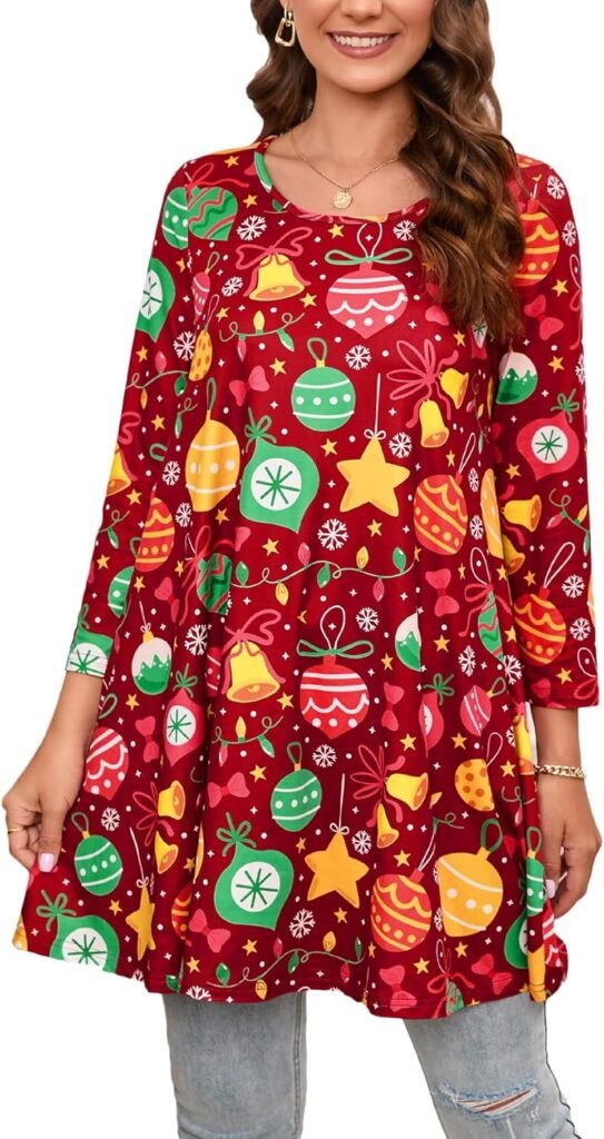 Enmain Womens Casual Tunic Tops Long Sleeve Ladies Longline Tunic Blouse Shirts Round Neck Plus Size Tunics Dress Floaty T Shirt for Women,S-3XL Enmain Womens Casual Tunic Tops Long Sleeve Ladies Longline Tunic Blouse Shirts Round Neck Plus Size Tunics Dress Floaty T Shirt for Women,S-3XL
