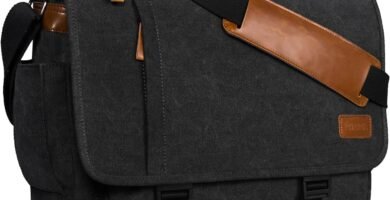 Estarer Laptop Messenger Shoulder Bag 17.3 Inch Mens Water Resistant Canvas Satchel Briefcase for Work Office(Dark Grey) Estarer Laptop Messenger Shoulder Bag 17.3 Inch Mens Water Resistant Canvas Satchel Briefcase for Work Office(Dark Grey)