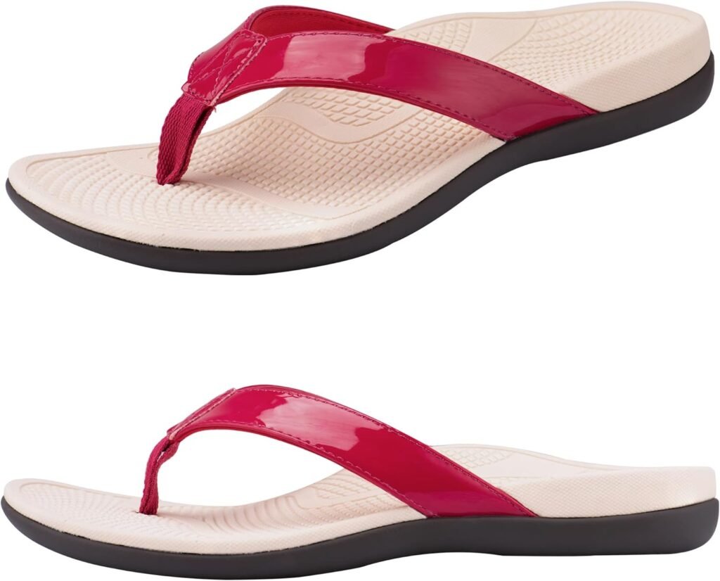 Everhealth Women’s Orthotic Flip Flops Arch Support Sandals, Comfort Arch Flip Flop Slides for Plantar Fasciitis Flat Feet Heel Pain, Non-Slip Supportive Ladies Beach Walking Toe-Post Sandal Everhealth Women’s Orthotic Flip Flops Arch Support Sandals, Comfort Arch Flip Flop Slides for Plantar Fasciitis Flat Feet Heel Pain, Non-Slip Supportive Ladies Beach Walking Toe-Post Sandal