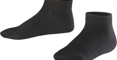 FALKE Unisex Kids Family Trainer Socks Sustainable Cotton Black Grey More Colours Thin Ankle Socks For Boys Or Girls Summer Or Winter Plain Pattern For School Or Casual Looks 1 Pair