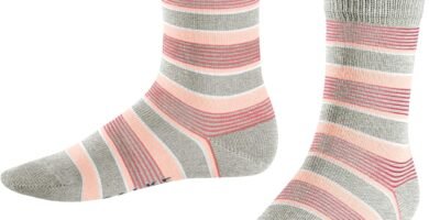 FALKE Unisex Kids Romantic Net Socks Cotton White Pink More Colours Thin Patterned Frilly Socks For Boys Or Girls Ideal For Dress Looks And Festive Occasions 1 Pair