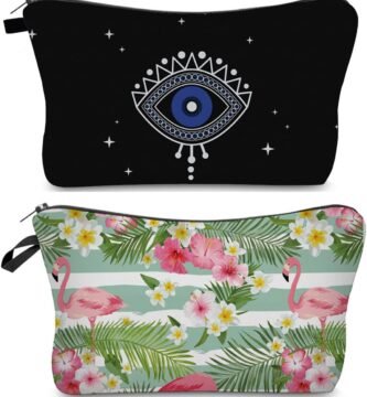 FAVORTALK Cosmetic Bag 2 Pcs Small Cosmetic Bags Portable Make Up Bag Men Mini Makeup Bag for Handbag Personalised Makeup Pouch for Ladies Women – B16709 FAVORTALK Cosmetic Bag 2 Pcs Small Cosmetic Bags Portable Make Up Bag Men Mini Makeup Bag for Handbag Personalised Makeup Pouch for Ladies Women – B16709