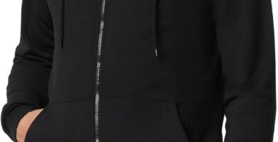 FM London Men’s Zipped Hoodie – Zip Up Hoodie Ideal for Casual and Sportswear – Mens Hoodies with Fleece Lining – Soft, Durable Men’s Hoodies