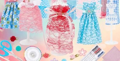 FREEBLOSS 400+Pcs Fashion Designer Kits Clothes Designer Sewing Kit Creativity DIY Arts and Crafts Kit Sewing Kit with Mannequins for Birthday FREEBLOSS 400+Pcs Fashion Designer Kits Clothes Designer Sewing Kit Creativity DIY Arts and Crafts Kit Sewing Kit with Mannequins for Birthday