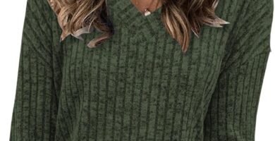 Famulily Ladies Jumpers V Neck Long Sleeve Tops Women Soft Pullover Side Splits Famulily Ladies Jumpers V Neck Long Sleeve Tops Women Soft Pullover Side Splits