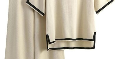 Famulily Women Tracksuits Crew Neck Color Blocked Knit Pullover Tops with High Waisted Wide Leg Pants Side Split Hem S-XL Famulily Women Tracksuits Crew Neck Color Blocked Knit Pullover Tops with High Waisted Wide Leg Pants Side Split Hem S-XL