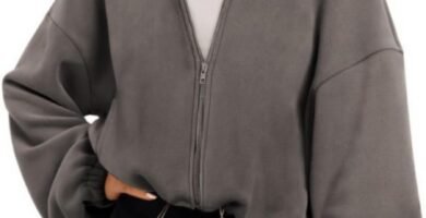 Famulily Womens Cropped Fleece Sweatshirt Long Sleeve Zip Up Crop Workout Tops With Drawstring Famulily Womens Cropped Fleece Sweatshirt Long Sleeve Zip Up Crop Workout Tops With Drawstring