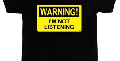 Fancy A Snuggle Warning I’m Not Listening Kids Boys/Girls T-Shirt Fancy A Snuggle Warning I’m Not Listening Kids Boys/Girls T-Shirt