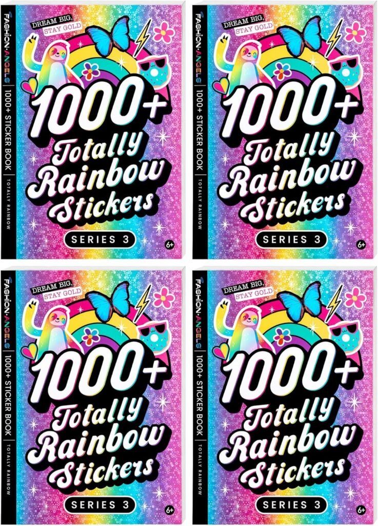 Fashion Angels 1,000+ Totally Rainbow Sticker Book Multi Pack! Includes Fun & Colorful Craft Stickers, Ideal for Accessorizing Kids & Teens Notebooks, Journals & More Fashion Angels 1,000+ Totally Rainbow Sticker Book Multi Pack! Includes Fun & Colorful Craft Stickers, Ideal for Accessorizing Kids & Teens Notebooks, Journals & More