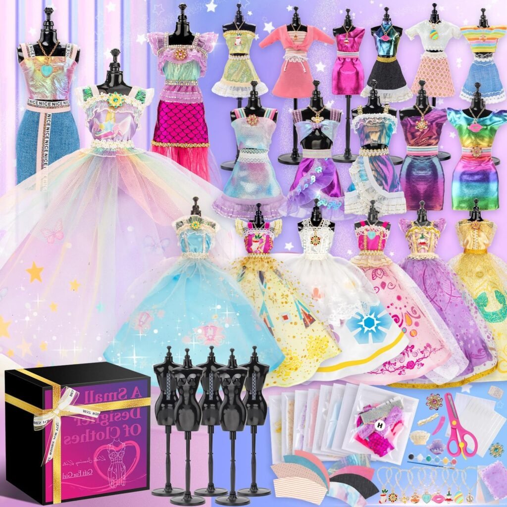 Fashion Designer DIY Doll Dress Up Kit, 8