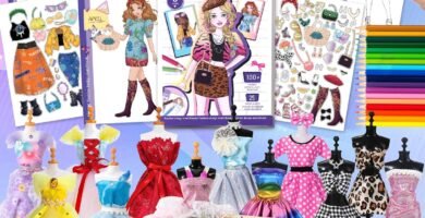Fashion Designer Kits for Girls Gifts 6 7 8 9 10 11 12 Years, Fashion Design Studio with Sticker Book Sketchbook,Fabrics, 3 Mannequins & Pencils, Fashion Sewing Craft Kit Birthday Gifts Toys for Girls Fashion Designer Kits for Girls Gifts 6 7 8 9 10 11 12 Years, Fashion Design Studio with Sticker Book Sketchbook,Fabrics, 3 Mannequins & Pencils, Fashion Sewing Craft Kit Birthday Gifts Toys for Girls