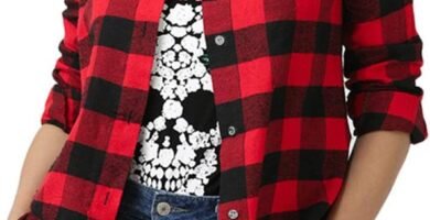 Fesky Womens Plaid Shirt Ladies Flannel Checked Shirts Long Sleeve Fesky Womens Plaid Shirt Ladies Flannel Checked Shirts Long Sleeve