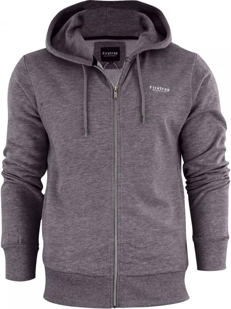 Firetrap Original Mens Designer Classic Overhead Pullover Hoodie Hooded Jumper Sweatshirt Top