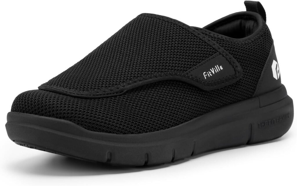 FitVille Womens Diabetic Shoes Extra Wide Fit Trainers, Adjustable Easy Close Orthopedic Slippers for Swollen Feet Plantar Fasciitis FitVille Womens Diabetic Shoes Extra Wide Fit Trainers, Adjustable Easy Close Orthopedic Slippers for Swollen Feet Plantar Fasciitis