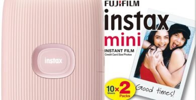 Fujifilm Instax Mini Link 2 Wireless Photo Printer with 20 Shots Film Pack – Soft Pink