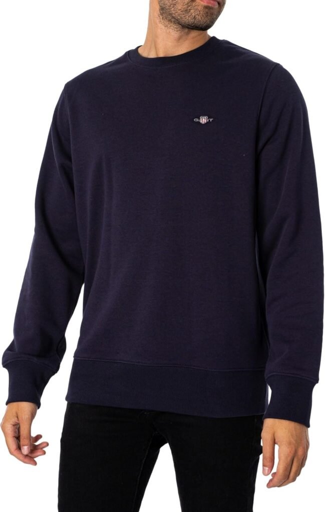 GANT Mens Shield Crew Neck Sweater