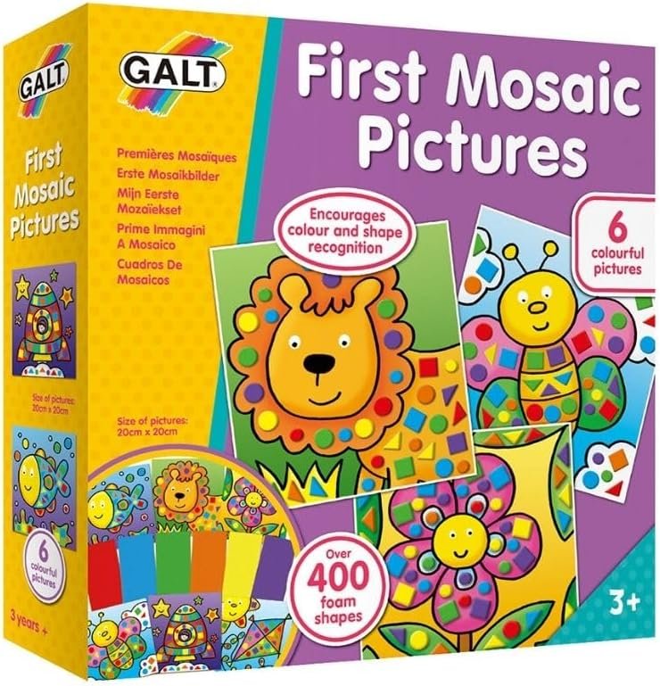 Galt Toys, First Mosaic Pictures, Childrens Creative Activity Sets, Ages 3 Years Plus