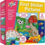 Galt Toys, First Sticker Pictures, Reusable Sticker Activity Kit, Ages 3 Years Plus , 20 x 20 centimeters