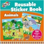 Galt Toys, Reusable Sticker Book – Animals, Sticker Books, Ages 3 Years Plus