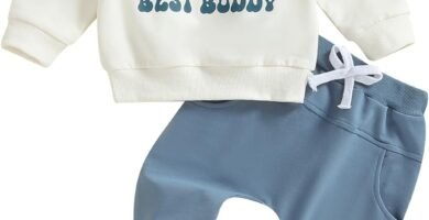 Geagodelia Toddler Baby Boy Outfits Mommys Little Man Daddys Best Buddy Sweatshirt Solid Elastic Pants 2pcs Fall Winter Clothes Set