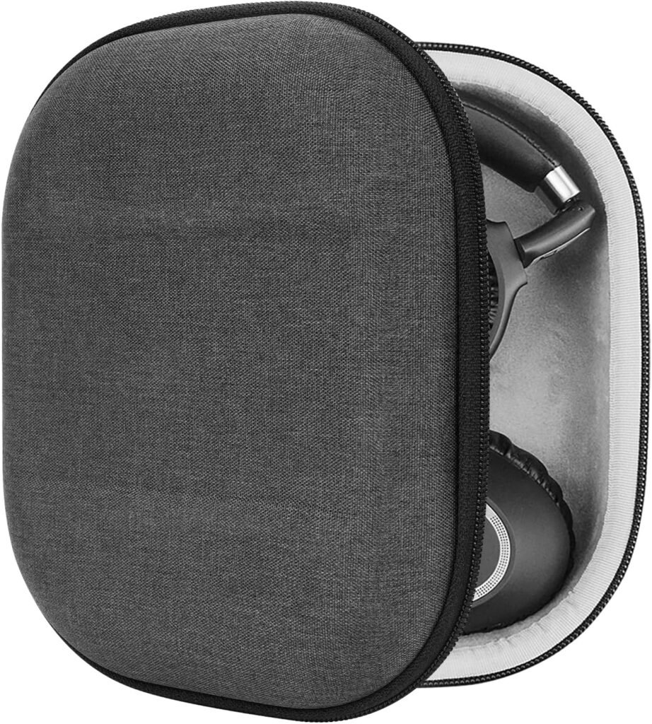 Geekria Shield Headphones Case Compatible with Sony WH-1000XM4, WH-1000XM3, WH1000XM2, WH-XB910N, MDR1000X Case, Replacement Hard Shell Travel Carrying Bag with Cable Storage (Dark Grey)