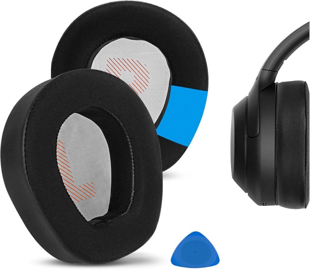 Geekria Sport Cooling-Gel Replacement Ear Pads for JBL Quantum ONE Wireless Headphones Ear Cushions, Headset Earpads, Ear Cups Cover Repair Parts (Black)