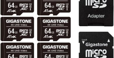 Gigastone 64GB 10-Pack Micro SD Card, 4K UHD Video, Surveillance Security Cam Action Camera Drone Professional, 90MB/s Micro SDXC UHS-I A1 Class 10