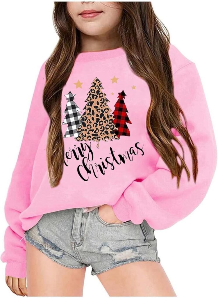 Girls Kids Christmas Sweatshirt Xmas Cute Printed Pullover Reindeer Snowmen Santa Print Pullover Long Sleeve Tops Crewneck T-Shirts Toddler Casual Winter Clothes Hoodie Coat Boys Girls Sweater Girls Kids Christmas Sweatshirt Xmas Cute Printed Pullover Reindeer Snowmen Santa Print Pullover Long Sleeve Tops Crewneck T-Shirts Toddler Casual Winter Clothes Hoodie Coat Boys Girls Sweater