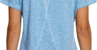 Gyabnw Women’s Sports T-Shirt Gym Tops Back Mesh Loose Fit Yoga Running Top Lightweight Moisture Wicking Crew Neck Short Sleeve for Ladies Gyabnw Women’s Sports T-Shirt Gym Tops Back Mesh Loose Fit Yoga Running Top Lightweight Moisture Wicking Crew Neck Short Sleeve for Ladies