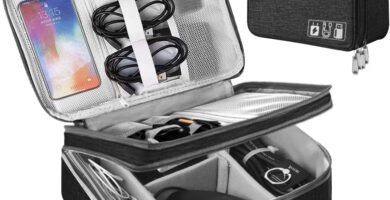 HCFGS Travel Cable Organiser Bag,Accessories Organizer Bag Extra Large 3-Layers Universal Carry Travel Gadget Bag for Power Bank, Data Cable (Black) HCFGS Travel Cable Organiser Bag,Accessories Organizer Bag Extra Large 3-Layers Universal Carry Travel Gadget Bag for Power Bank, Data Cable (Black)