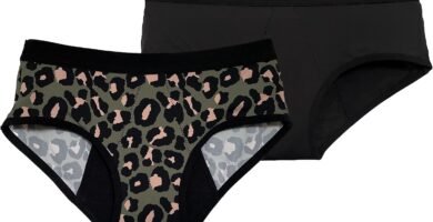 HEMSLEY Period Pants for teenage girls, High Absorbency, Teen Menstrual knickers, Heavy Flow Womens Leak-Proof washable panties 2 Pack HEMSLEY Period Pants for teenage girls, High Absorbency, Teen Menstrual knickers, Heavy Flow Womens Leak-Proof washable panties 2 Pack