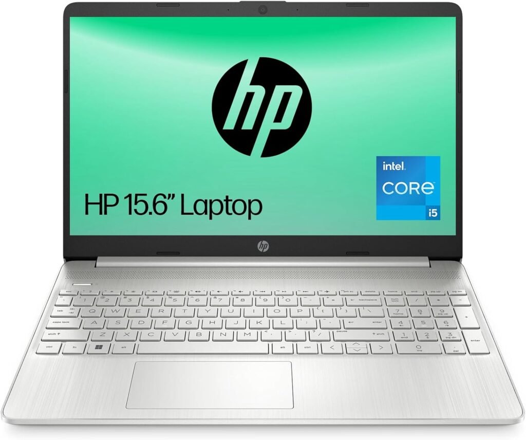 HP 15.6″ Laptop | Intel Core i5-1235U Processor | 8 GB RAM | 256 GB SSD | Intel Iris Xe Graphics | FHD Display | Up to 7hrs battery | Win 11 | Dual Speakers | Natural Silver | 15s-fq5021sa