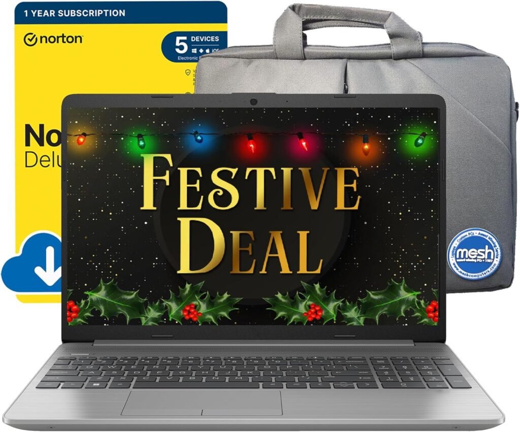 HP 255 G9 15.6-inch Full HD Laptop (AMD Ryzen 3 5425U, 8 GB RAM, 256 GB SSD, Wi-Fi 6, Windows 11 Home) includes FREE Mesh Laptop Bag & Norton 360 Deluxe Anti Virus HP 255 G9 15.6-inch Full HD Laptop (AMD Ryzen 3 5425U, 8 GB RAM, 256 GB SSD, Wi-Fi 6, Windows 11 Home) includes FREE Mesh Laptop Bag & Norton 360 Deluxe Anti Virus