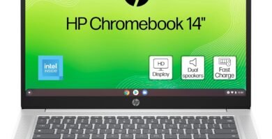 HP Chromebook 14″ | Intel Processor N100 Processor| 4 GB RAM | 128 GB Flash Storage | Intel UHD Graphics | HD Display | Up to 12hrs battery | Chrome OS | Dual Speakers | Glacier Silver | 14a-nf0002sa HP Chromebook 14″ | Intel Processor N100 Processor| 4 GB RAM | 128 GB Flash Storage | Intel UHD Graphics | HD Display | Up to 12hrs battery | Chrome OS | Dual Speakers | Glacier Silver | 14a-nf0002sa
