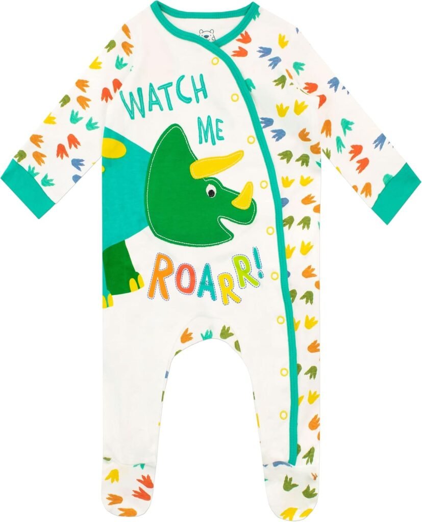 Harry Bear Baby Boy Sleepsuit Dinosaur